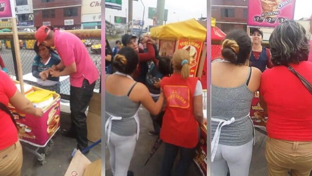 Ambulante extranjera golpea y desaloja de espacio a vendedora peruana [VIDEO]