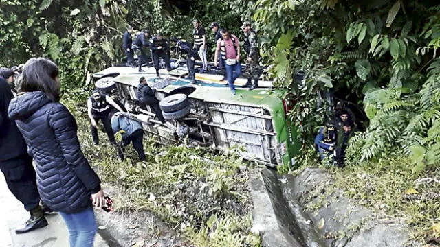 Cusco: Bus que volcó en Interoceánica con policías abandonó su ruta