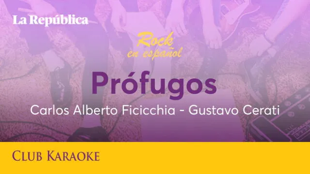 Prófugos, canción de Carlos Alberto Ficichia y Gustavo Cerati