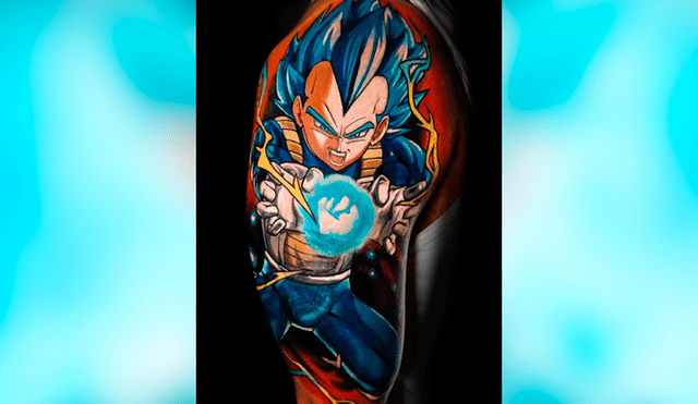 Facebook viral: fan de Dragon Ball Super se hace tatuaje ‘ultra realista’ de Vegeta y emociona a fans