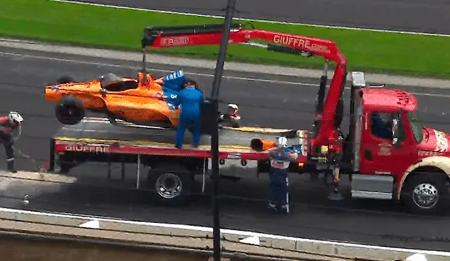 Fernando Alonso sale ileso tras sufrir un accidente en Indianápolis [VIDEO]