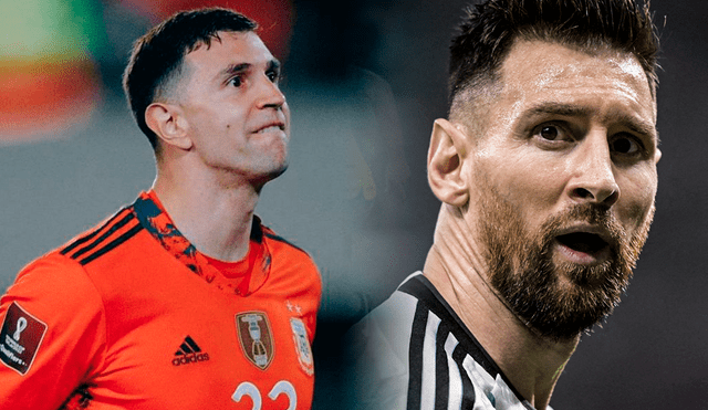 Lionel Messi y Dibu Martínez son titulares habituales en el equipo de Lionel Scaloni en Argentina. Foto: composición GLR/AFA/AFP
