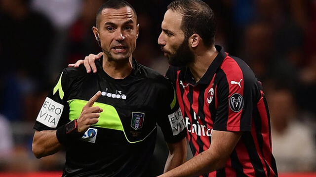 Gonzalo Higuaín anotó su primer gol con AC Milán en la Serie A, pero el VAR se lo anuló [VIDEO]