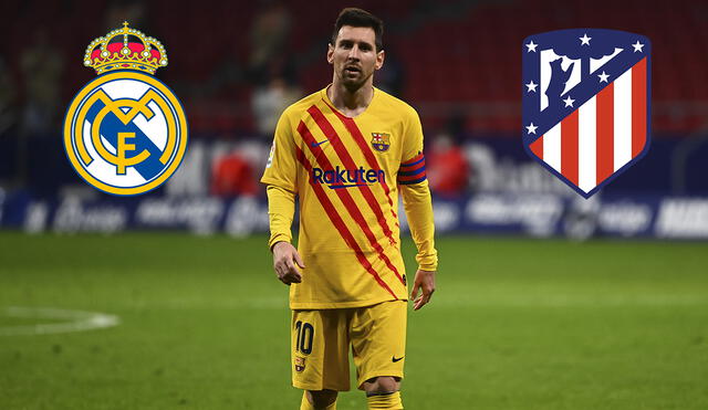 Lionel Messi aseguró que no jugará nunca en Real Madrid o en Atlético de Madrid. Foto: AFP