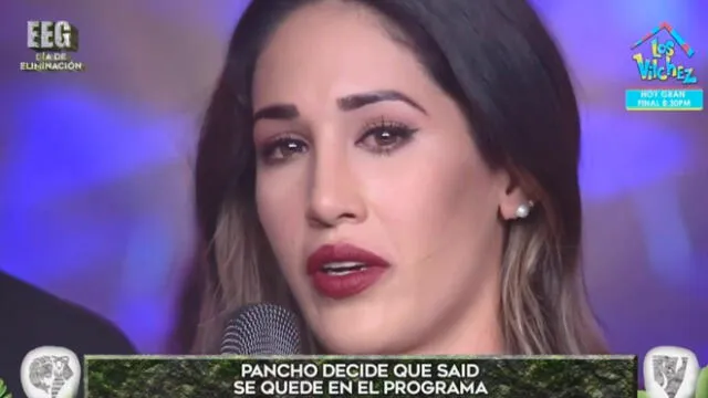 Tepha Loza rompió en llanto tras ser “eliminada” por Pancho Rodríguez en reality