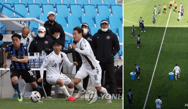Coronavirus: Corea del Sur ensaya protocolos para reanudar la liga de fútbol.