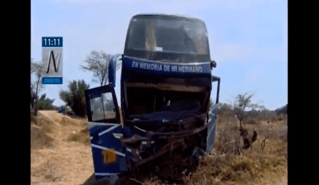 Piura: 10 heridos dejó despiste de bus en la Panamericana Norte