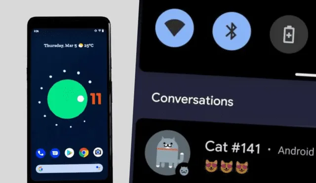 ¿Sabías que Android 11 tiene un juego oculto que nos permite cuidar a nuestro propio gato virtual y algunas otras sorpresas? Foto: 20minutos