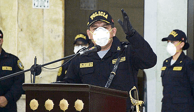 En línea. Comandante general PNP Orlando Velasco.