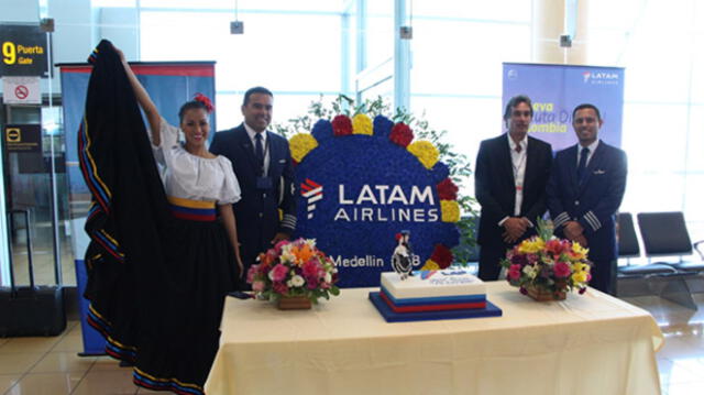 Latam Airlines Perú inauguró vuelo directo entre Lima y Medellín 