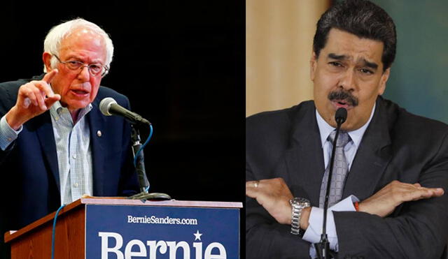 Sanders le dice a Maduro "dictador". Foto: Composición.