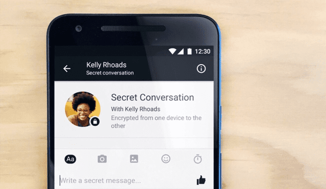 Los chats secretos brindan confidencialidad a tus mensajes. | Foto: Facebook