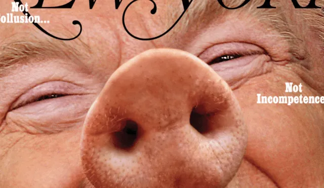 Estados Unidos: Donald Trump con nariz de cerdo en portada de prestigiosa revista [FOTO]