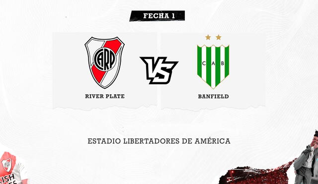 River Plate y Banfield debutan este sábado en el grupo 3 de la Copa de la Liga de Argentina. Foto: Twitter / @RiverPlate