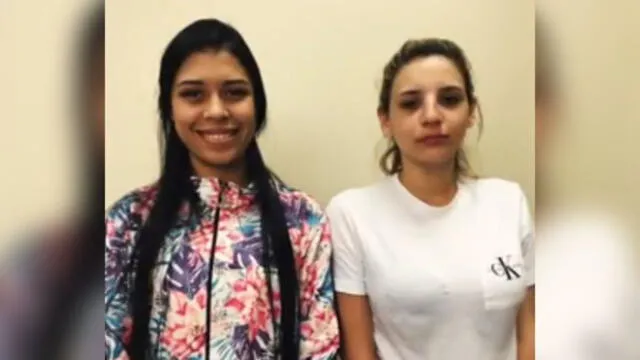 Waleshka Rojas Rodríguez y Brenda Suárez Torres ingresaron al Perú en calidad de turistas y luego no regularizaron su situación. (Foto: Captura de video / América Noticias)