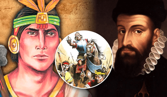 Manco Inca fue reconocido como héroe nacional tras ser asesinado por los españoles en el siglo XVI. Foto: composición LR/Waman Adventure/Real academia de la historia/Historia del Perú