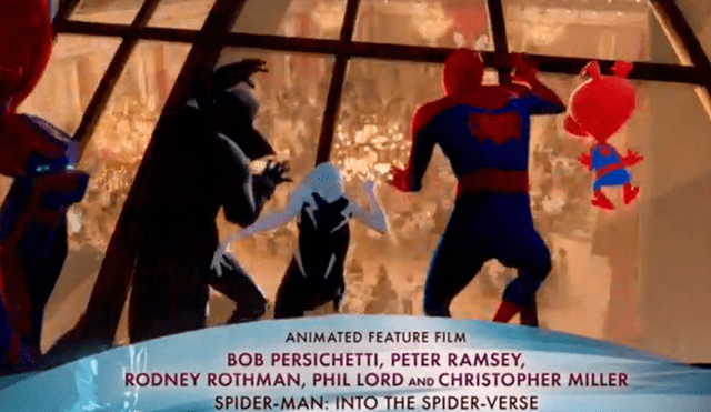 Oscar 2019: Spider-Man: Un nuevo Universo es la 'Mejor Película Animada'