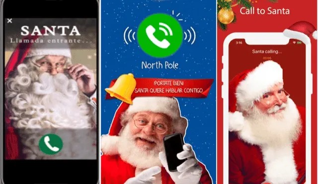 Actualmente existen muchas aplicaciones que te permiten charlar con Papa Noel. Foto: Apps Store