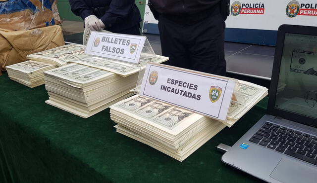 Billetes incautados pertenecían a una banda criminal liderado por Montenegro Alvino. Foto: Jessica Merino / URPI-GLR