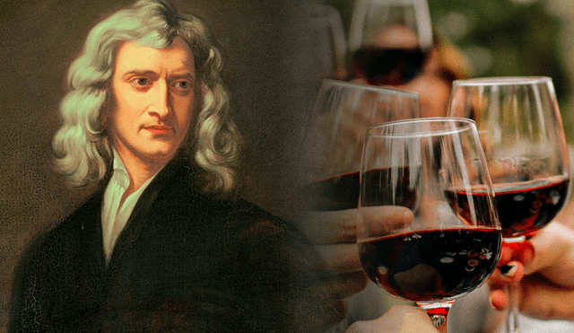 Isaac Newton era aficionado de mojar el pan en vino porque aligeraba su mente. Foto: Composición LR / ComputerHoy.com