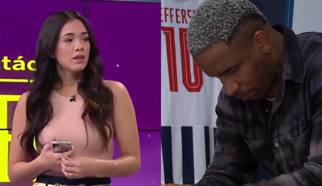 Jazmín Pinedo tuvo una controversial entrevista con Jefferson Farfán hace algunos meses. Foto: composición LR/América TV/Instagram. Video: América TV