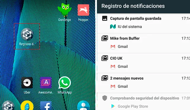 Así podrás ver las últimas notificaciones que llegaron a tu teléfono, a qué hora llegaron, su contenido y la app de donde provienen.