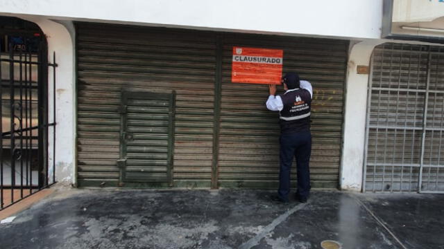 'La Encalada' fue clausurada después de un operativo de la Municipalidad de Surco. Foto: Municipalidad de Surco.