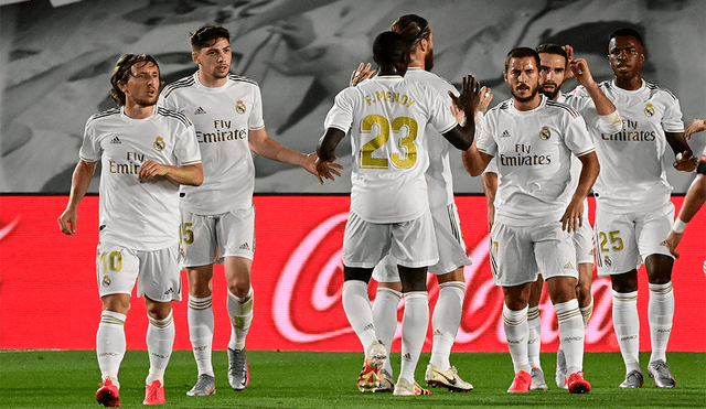 Vinicius Jr. marcó el primer gol del partido entre el Real Madrid y Mallorca por LaLiga Santander. | Foto: AFP