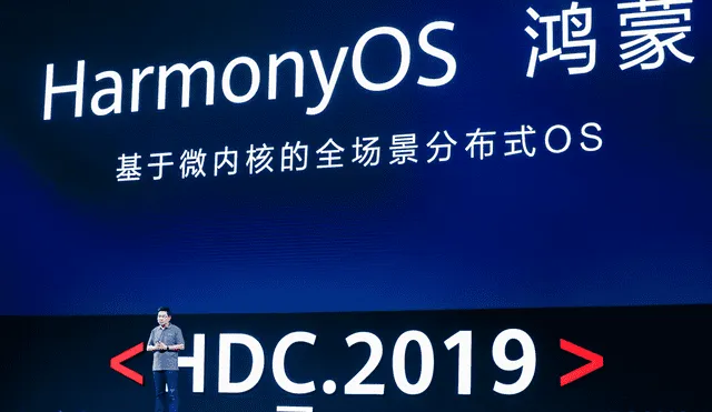 Presentación oficial de Harmony OS en 2019. | Foto: Huawei