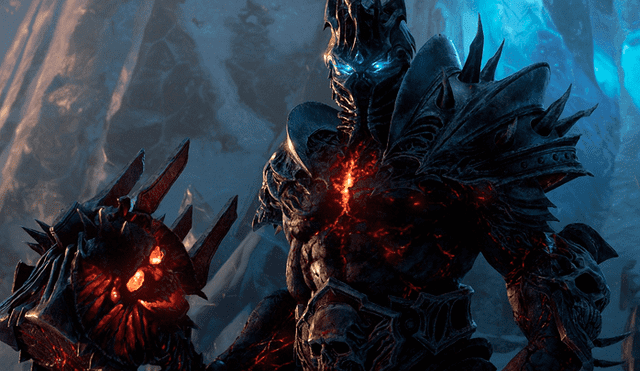 Imagen filtrada de Bolvar como Lich King en World of Warcraft Shadowlands.