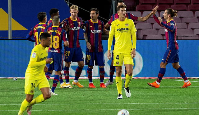 Lionel Messi marcó el tercer gol del Barcelona ante Villarreal en LaLiga. Foto: EFE