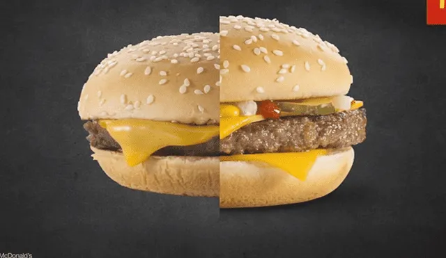 Facebook: Así luce su comida de McDonald’s antes de retocarse en Photoshop