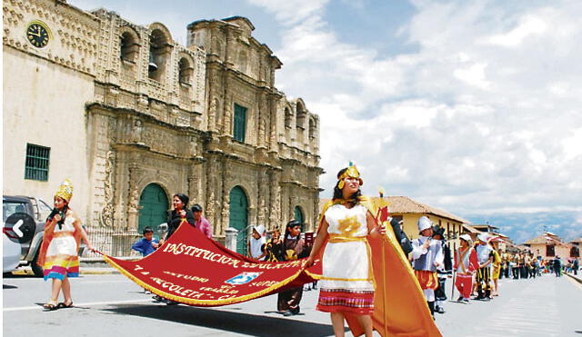 Con pasacalle se inició Semana de la Fusión Cultural en Cajamarca
