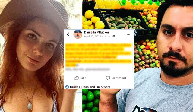 Guillermo Castañeda muestra post de Facebook que Daniella Pflucker le habría dedicado