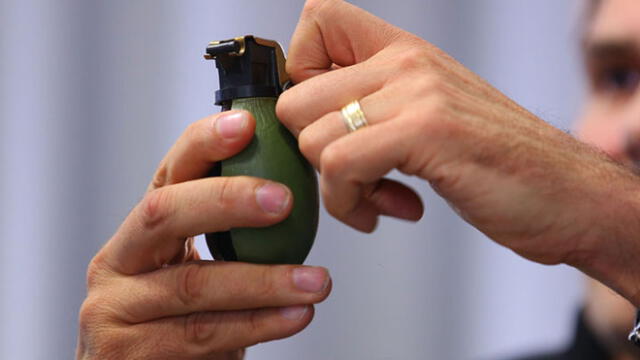 Imagen referencial de una granada de mano. Foto: Getty Images