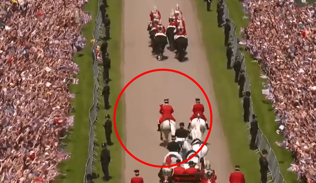 Caballo real pone en aprietos a su jinete en plena boda del príncipe Harry [VIDEO]