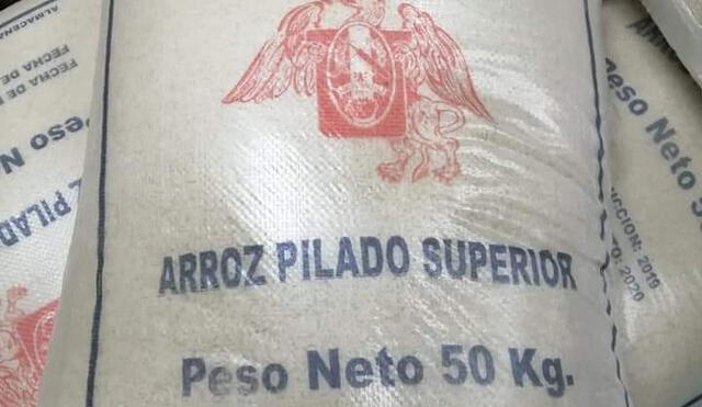 Falsifican sacos de arroz