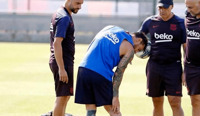 Tras volver de sus vacaciones, Messi se lesiona en su primer entrenamiento