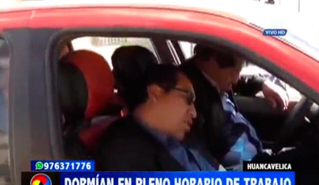 Huancavelica: trabajadores municipales dormían durante horario laboral [VIDEO]