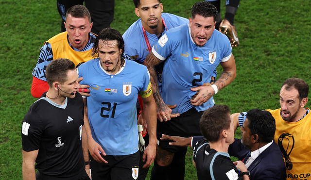 Uruguay quedó eliminado de Qatar 2022 pese a vencer 2-0 a Ghana en la fecha final de la fase de grupos. Foto: EFE