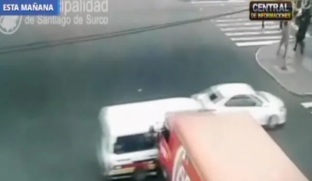 Surco: terrible choque entre combi y camión de gaseosas deja 12 heridos [VIDEO]