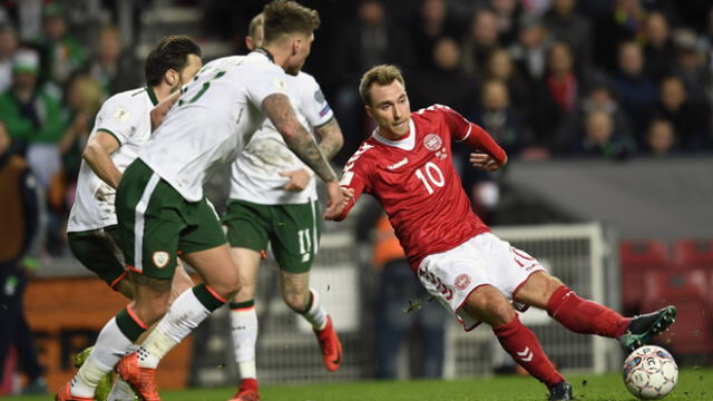 Dinamarca e Irlanda igualaron 0-0 en la ida del repechaje al Mundial de Rusia 2018 
