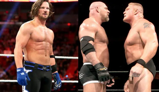 WWE: AJ Styles niega colgarse de la fama de Brock Lesnar y Goldberg para WrestleMania 33
