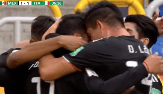 México vs. Italia: Roberto de la Rosa anotó de cabeza y firmó el 1-1 [VIDEO]