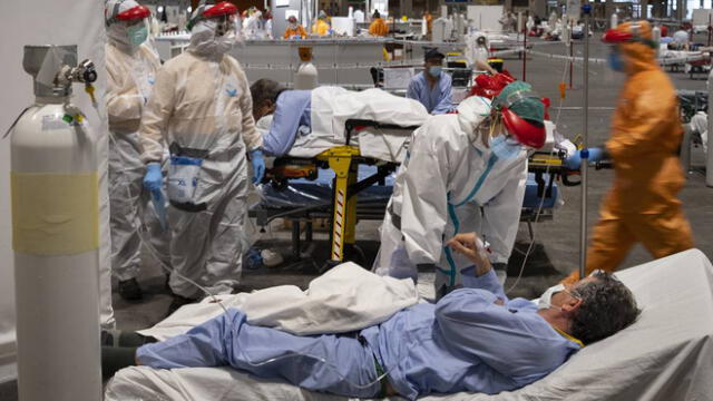El hospital de Ifema en el punto más álgido de la crisis sanitaria del coronavirus. (Foto: El País)