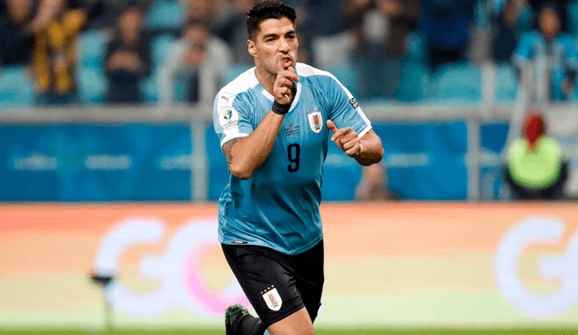 Uruguay vs. Japón: Luis Suárez marcó el 1-1 en el partido por la Copa América 2019. | Foto: EFE
