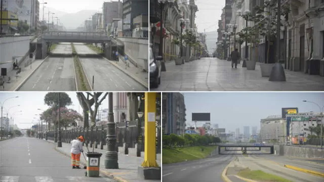 Lima se ve como ciudad fantasma debido a inmovilización total por el coronavirus