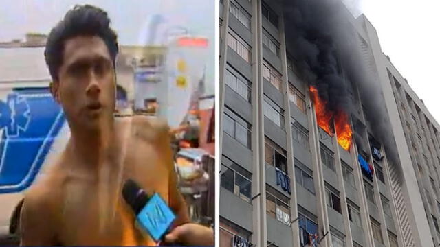 Incendio en av. Abancay: joven transeúnte rescató a niños y adultos [VIDEO]
