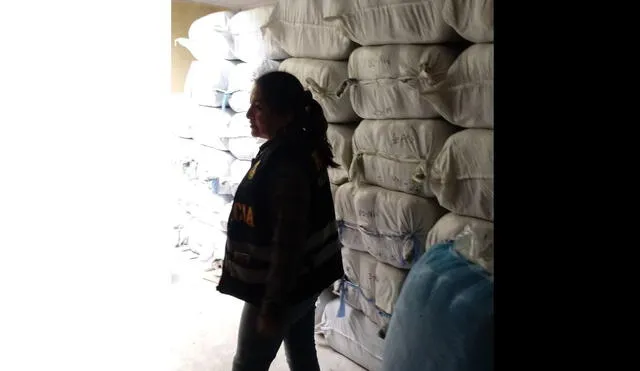 Policía Fiscal allana almacén de sábanas falsificadas valorizadas en 5 millones de soles