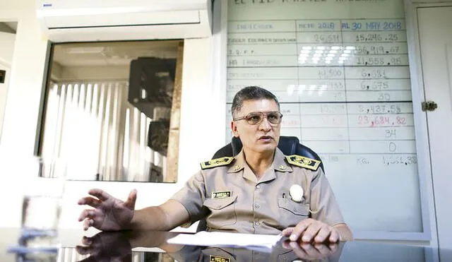 Director de la Macro Región Policial Cusco, general PNP Héctor Loayza Arrieta.